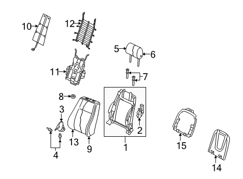 2014 Audi A4 Front Seat Components