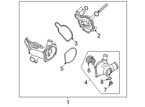 2004 Audi S4 Water Pump Diagram 1