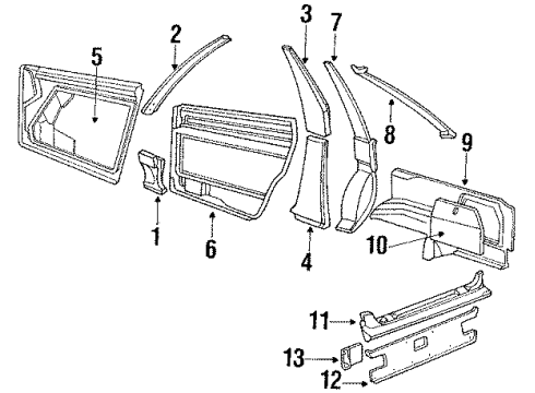 1989 Audi 200 Quattro Interior Trim