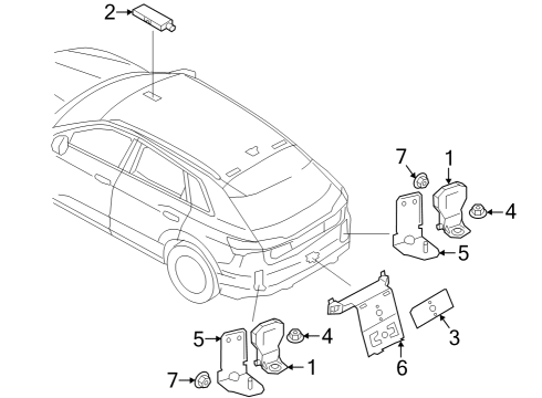 2024 Audi Q8 e-tron Antenna & Radio