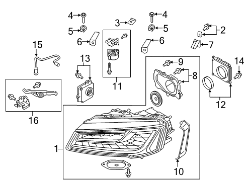 2015 Audi S8 Headlamps, Headlamp Washers/Wipers