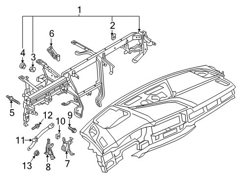 2022 Audi S5 Cluster & Switches, Instrument Panel