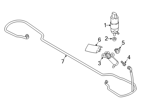 2020 Audi A3 Quattro Washer Components