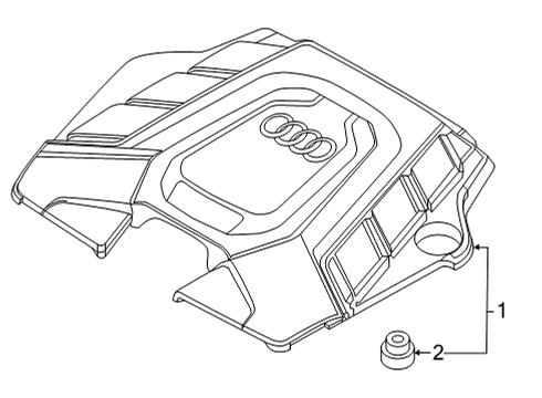 2023 Audi SQ7 Engine Appearance Cover