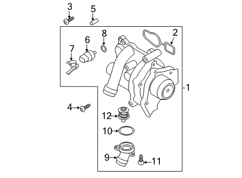 2017 Audi A5 Quattro Water Pump