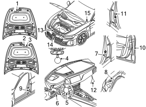 2022 Audi e-tron GT Information Labels