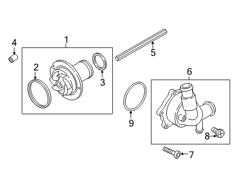 2015 Audi R8 Water Pump