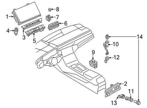 2022 Audi RS7 Sportback A/C & Heater Control Units