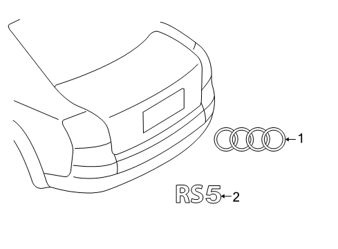 2013 Audi RS5 Exterior Trim - Trunk Lid