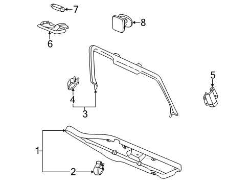 1998 Audi A4 Quattro Interior Trim - Lift Gate