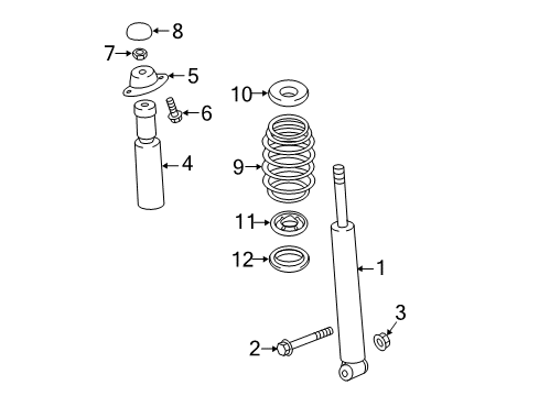 2018 Audi TT RS Quattro Shocks & Components - Rear