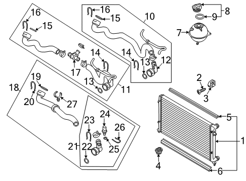 2009 Audi A3 Radiator & Components