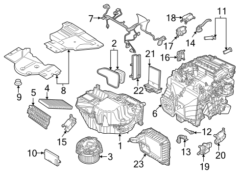 2022 Audi Q4 e-tron Water Pump Diagram for 1EA-965-567-D