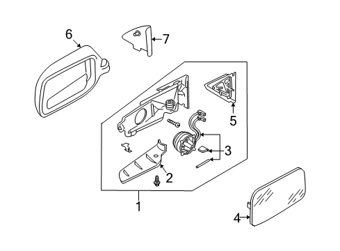 1998 Audi A6 Quattro Mirrors