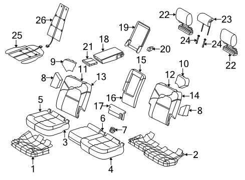 2009 Audi Q7 Second Row Seats