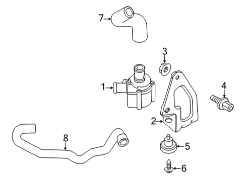 2022 Audi S5 Water Pump