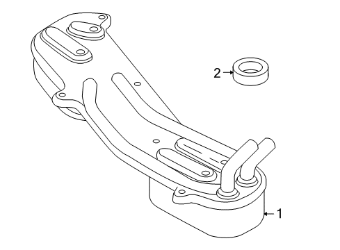 2007 Audi A8 Quattro Trans Oil Cooler