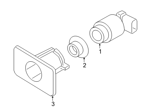 2022 Audi S6 Electrical Components - Front Bumper