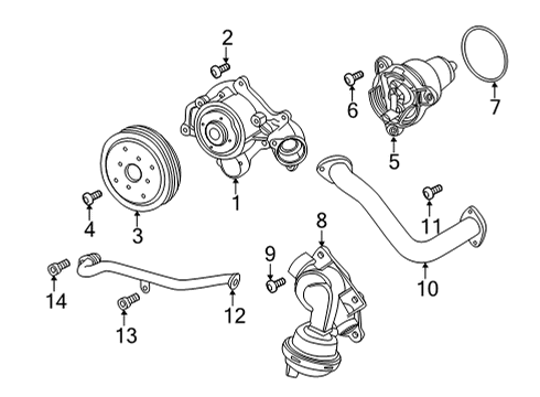 2022 Audi S7 Sportback Water Pump