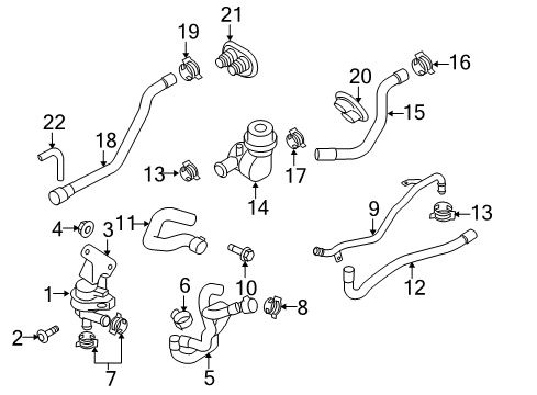 2008 Audi A5 Quattro Water Pump