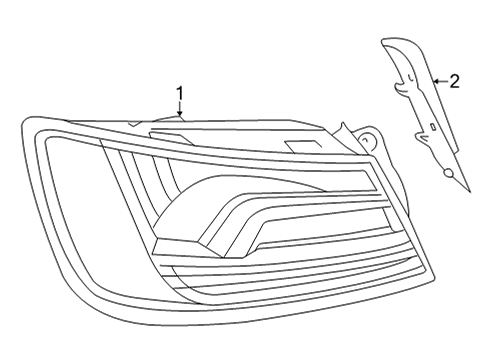 2024 Audi A3 Tail Lamps