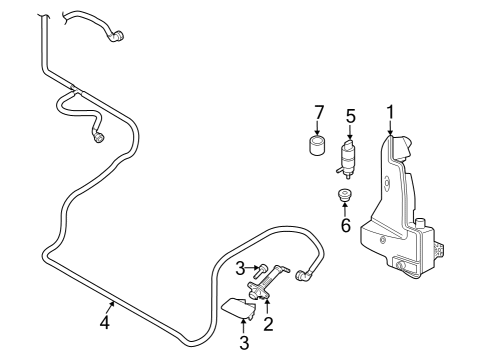 2024 Audi Q8 e-tron Washer Components