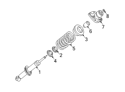 1998 Audi A6 Quattro Struts & Components - Rear