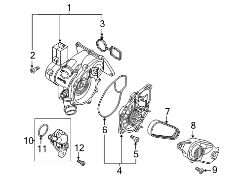 2022 Audi A5 Sportback Water Pump