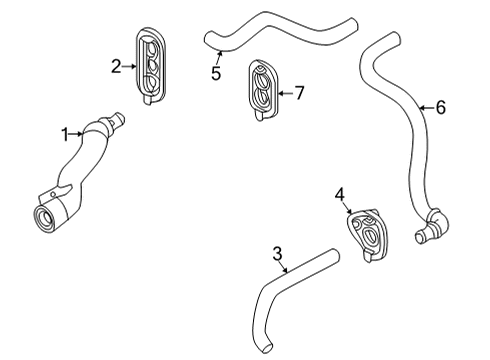 2021 Audi A5 Quattro Hoses & Lines Diagram 2