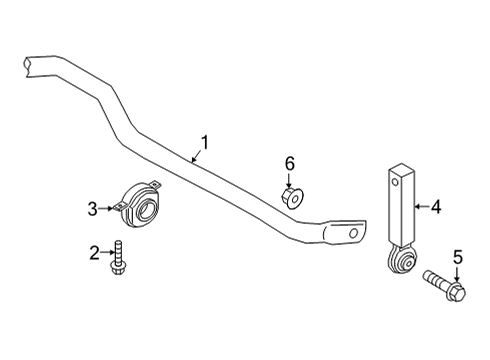 2021 Audi RS6 Avant Rear Suspension, Control Arm Diagram 3