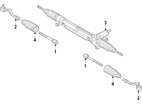 2022 Audi RS5 Steering Column & Wheel, Steering Gear & Linkage