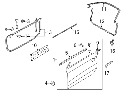 2010 Audi S5 Door & Components, Exterior Trim