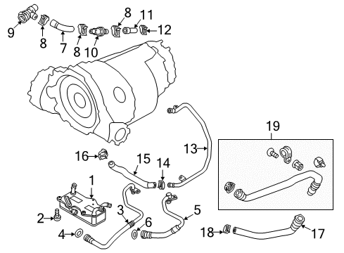 2014 Audi A6 Trans Oil Cooler