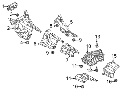 2020 Audi A8 Quattro Heat Shields