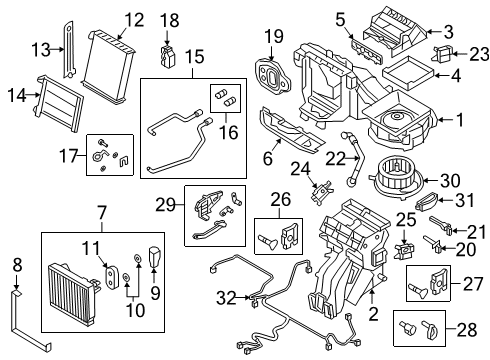 2019 Audi Q3 A/C & Heater Control Units