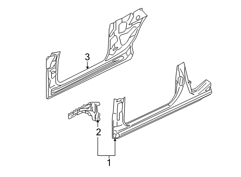 2007 Audi S4 Hinge Pillar