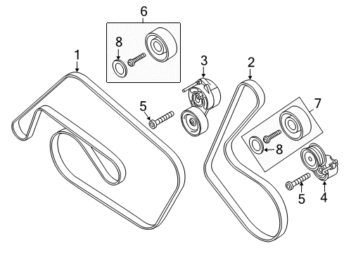 2017 Audi S5 Belts & Pulleys
