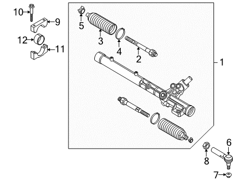 2012 Audi R8 Steering Column & Wheel, Steering Gear & Linkage