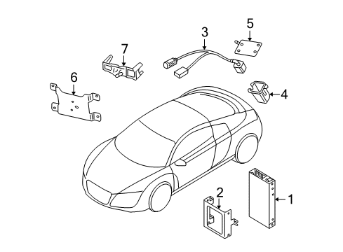 2012 Audi R8 Electrical Components