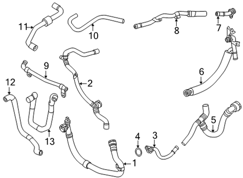 2024 Audi S3 Hoses, Lines & Pipes