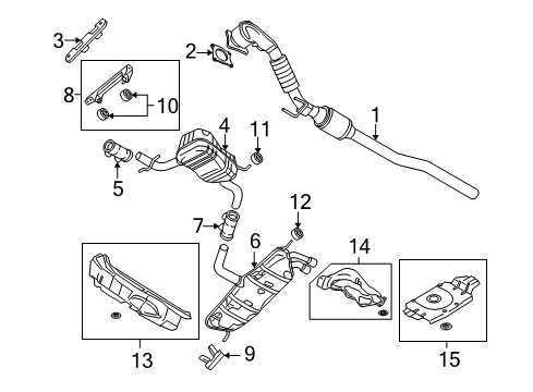 2009 Audi A3 Exhaust Components