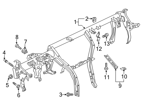 2015 Audi A3 Cluster & Switches, Instrument Panel Diagram 5