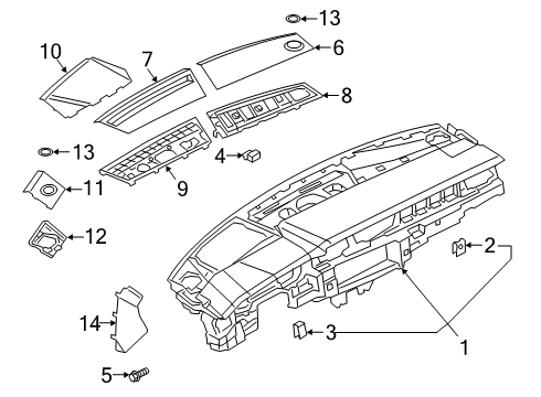 2023 Audi A7 Sportback Upper Instrument Panel