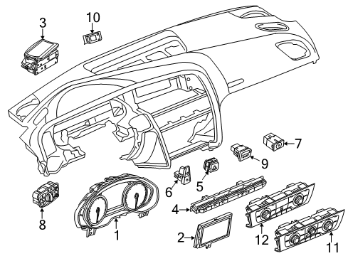 2013 Audi A7 Quattro A/C & Heater Control Units