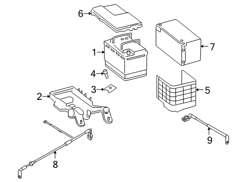 2007 Audi A3 Quattro Battery