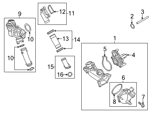 2015 Audi S8 Water Pump