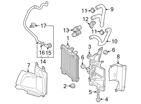 2019 Audi TTS Quattro Radiator & Components