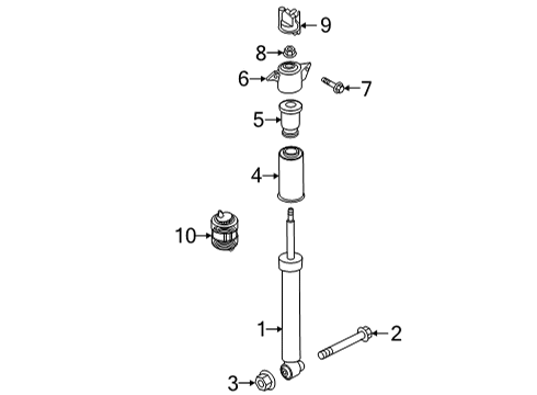 2022 Audi S7 Sportback Shocks & Components - Rear