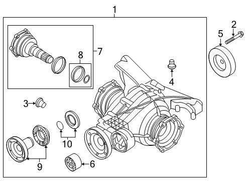 2023 Audi A5 Quattro Axle & Differential - Rear