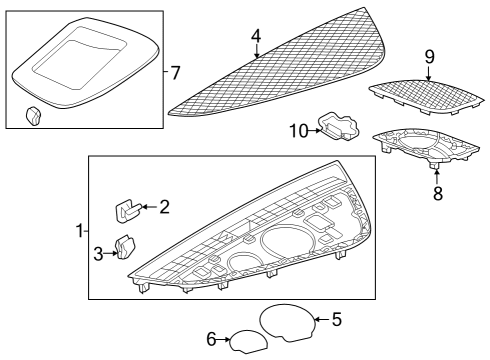 2022 Audi S5 Upper Instrument Panel